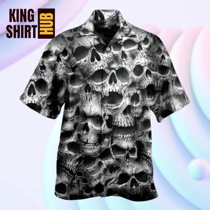 Skull No Fear No Pain Hawaiian Shirt