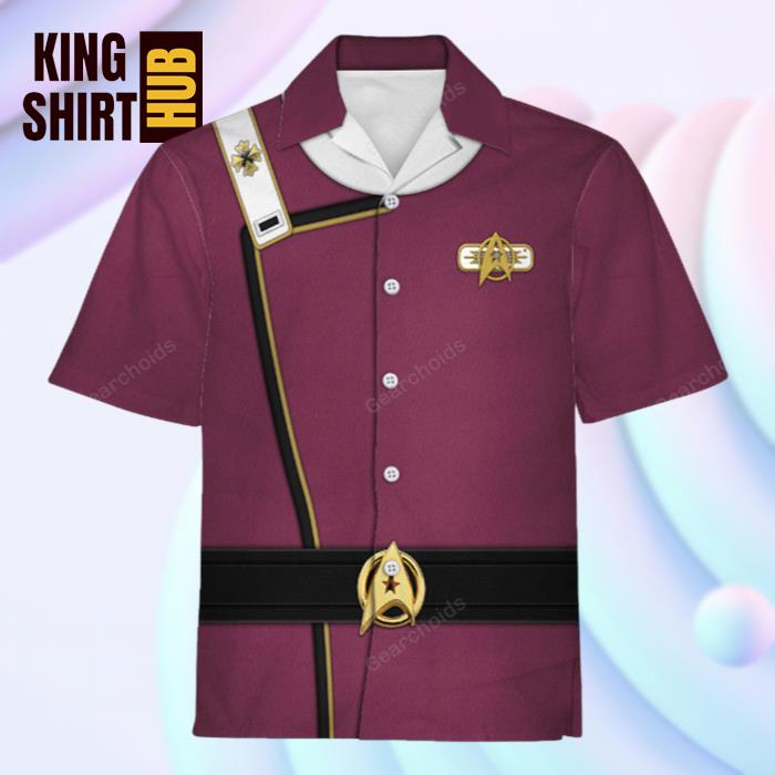 Star Trek Admiral James T. Kirk Costume Hawaiian Shirt